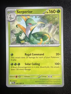 Serperior 006/088 - NON HOLO RARE - Pokemon TCG: Perfect Order English - Image 1