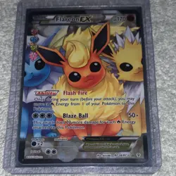 Flareon EX Full Art Ultra Rare Holo Pokemon TCG RC28/RC32 170 HP Blaze Ball - Image 1