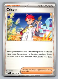 Pokemon TCG SV07: Stellar Crown Crispin 133/142 - Image 1