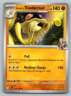 Pokemon TCG SV10: Destined Rivals Arven's Toedscruel 110/182 - Image 1