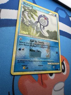 Pokemon Poliwag Staff Stamp League Play Promo Unleashed Set 58/95 NM Card - Image 2