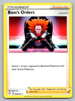 Pokemon TCG Shining Fates Boss's Orders 058/072 - Image 1