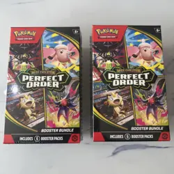 2 x Pokemon TCG Perfect Order Booster Bundle (6 Booster Packs) - New & Sealed - Image 1