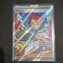 Pokemon Crispin Full Art Holo Ultra Rare Trainer Sv07 164/142 - Image 1