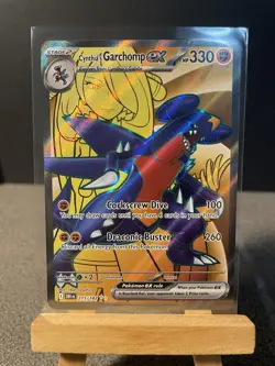 Pokemon TCG Cynthia's Garchomp EX 215/182 Destined Rivals - Image 1