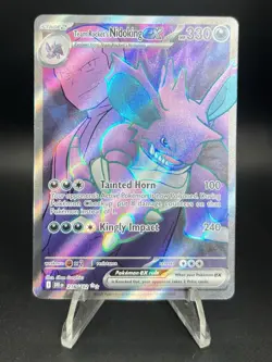 Pokemon TCG Team Rocket’s Nidoking EX 216/182 Ultra Rare Holo Destined Rivals - Image 1