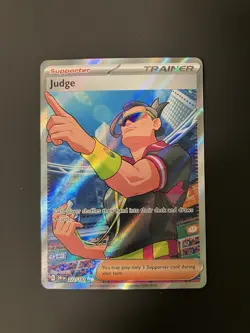 Pokemon TCG Judge 222/182 SV: Destined Rivals- Ultra Rare - Holo - NM - Image 1