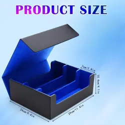 ⭐ Card Deck Storage Box 1800 Card Deck Holder Box Trading Storage Box Magnet New - Image 2