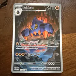 2025 Pokemon White Flare Boldore Illustration Rare #128/086 - Image 1