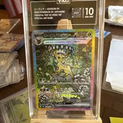 Leafeon ex 200/187 SAR (Japanese) Pokemon Sv8a Terastal Fest ex Gem Mint TAG 10 - Image 1