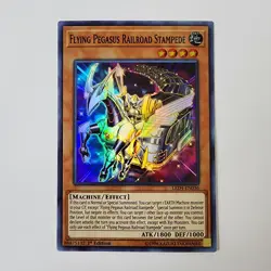 Flying Pegasus Railroad Stampede - LED4-EN036 - Super - NM - 1st ed - Yugioh - Image 1