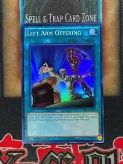 Yugioh Left Arm Offering MIL1-EN015 Super Rare 1st Ed NM - Image 1