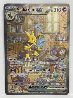 Pokemon Alakazam EX TCG Card 201/165 SV Scarlet & Violet 151 NM Condition - Image 1