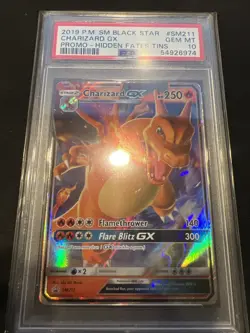 Charizard GX SM211 PSA 10 Gem Mint Promo Card - Image 1