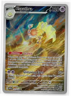 Espathra 197/182 Paradox Rift Illustration Rare S&V Pokemon TCG Card NM - Image 1