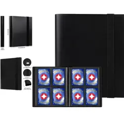 Card Binder - 4 Pocket Trading Card Collection Album Folder - 160 Side Loadin... - Image 1