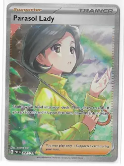 Parasol Lady 255/182 Paradox Rift Special Illustration Rare Pokemon TCG Card NM - Image 1