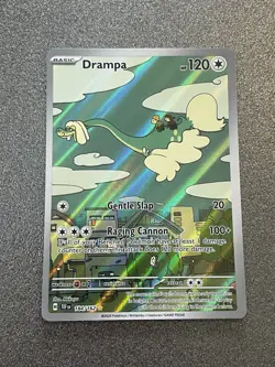 Pokemon TCG Drampa Temporal Forces Illustration Rare Holo Card 184/162 - Image 2