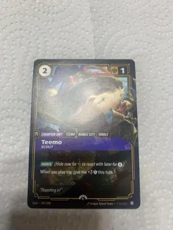 Riftbound Teemo Promo Card 197/298 League Of Legends TCG NM English New - Image 4