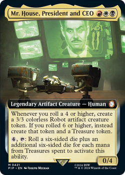 Mr. House, President and CEO (Extended Art) [Fallout] Foil Near Mint - Image 1