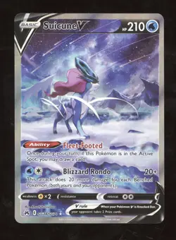 2023 Pokemon SWSH Crown Zenith Suicune V Rare #GG38/GG70 - Image 1