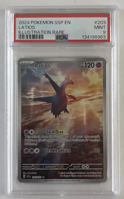 LOT Pokemon Surging Sparks Latios 203 PSA 9, SIR, EX Dugtrio 208 Latias 220 - Image 2