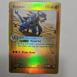 *Reverse Holo!* Pokemon Armaldo Rare EX Sandstorm 1/100 2003 - Image 1
