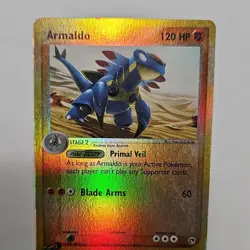 *Reverse Holo!* Pokemon Armaldo Rare EX Sandstorm 1/100 2003 - Image 2