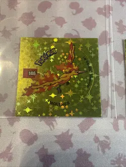 2001 Taps Gold Holo Zapdos Moltres Articuno Pog Stickers Pokemon Non-TCG - Image 2