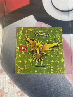 2001 Taps Gold Holo Zapdos Moltres Articuno Pog Stickers Pokemon Non-TCG - Image 4