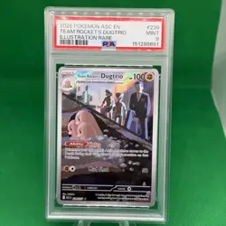 2026 POKEMON ASCENDED HEROES ILLUSTRATION RARE TEAM ROCKET'S DUGTRIO PSA 9 - Image 1