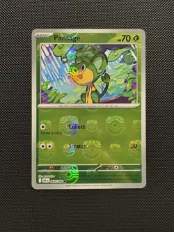 Pokemon TCG Pansage 004/086 (Master Ball Pattern) Sv: Black Bolt Near Mint - Image 1