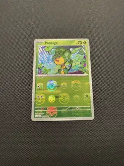 Pokemon TCG Pansage 004/086 (Master Ball Pattern) Sv: Black Bolt Near Mint - Image 2