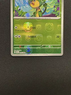 Pokemon TCG Pansage 004/086 (Master Ball Pattern) Sv: Black Bolt Near Mint - Image 4