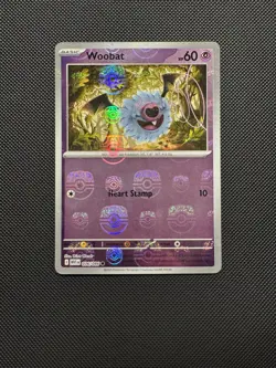 Pokemon TCG Woobat 036/086 (Master Ball Pattern) Sv: White Flare Near Mint - Image 1