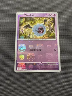 Pokemon TCG Woobat 036/086 (Master Ball Pattern) Sv: White Flare Near Mint - Image 2