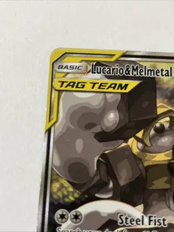 Pokemon Lucario & Melmetal GX TAG TEAM Promo SM192 Holo HP 260 Basic SM - Image 2