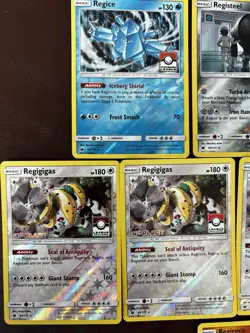 Pokemon League PROMO (8) Card Set Registeel Regice Regirock Regigigas - Image 2