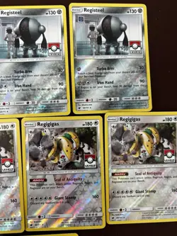 Pokemon League PROMO (8) Card Set Registeel Regice Regirock Regigigas - Image 3