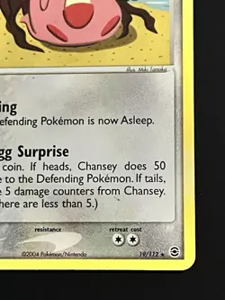 Pokemon TCG - Chansey (19/112) EX FireRed & LeafGreen - Regular Rare - MP/LP - Image 5
