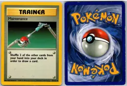 Maintenance 83/102 Uncommon Base Set Unlimited Pokemon MP - Image 3