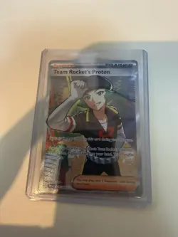 Ultra Rare Holo Full Art Team Rockets Proton Pokemon - Destined Rivals 227/182 - Image 1