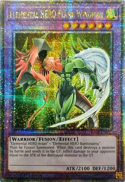 Elemental HERO Flame Wingman (Quarter Century Secret Rare)-Quarter Century Se... - Image 1
