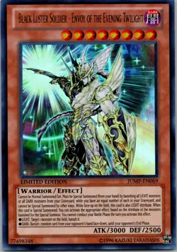 Yugioh Black Luster Soldier - Envoy of the Evening Twilight JUMP-EN069 Ultra NM - Image 1