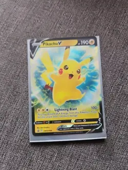 Pikachu V - SWSH198 Sword & Shield full art holo Rare Promo Pokemon TCG NM - Image 4