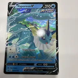 Pokemon TCG Vaporeon V SWSH150 Sword & Shield Holo Black Star Promo NM - Image 1