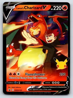 Pokemon - Lance's Charizard V SWSH133 Promo Holo - SWSH: Sword & Shield - NM - Image 1