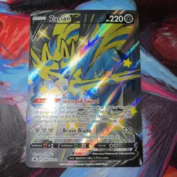 Zacian V SWSH292 Holo Black Star Promo Pokemon 2023 Sword & Shield NM - Image 1