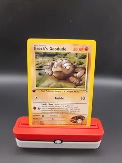 Brock's Geodude (1st Edition) 38/132 - Gym Heroes - Pokemon TCG English LP - Image 1