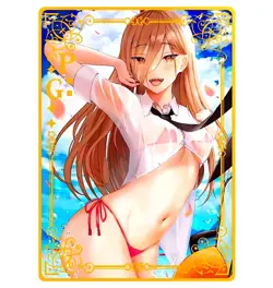 Waifu Anime Cards TCG | Power - Chainsaw Man [ METAL CARD ] Sexy Hentai Girl - Image 1